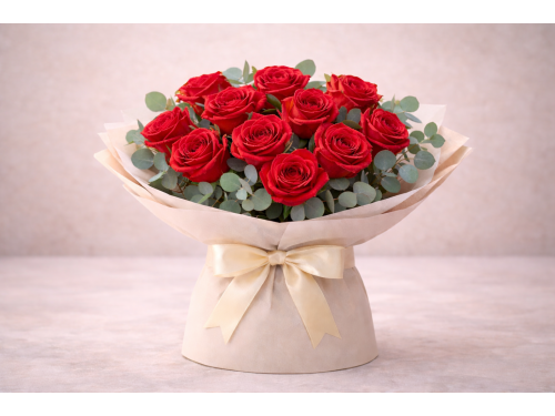 Buchet 11 Trandafiri rosii
